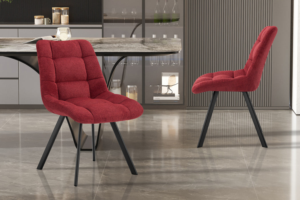 Stoel 'Lizzy' Stof Ote Share 230 Rood (2 per doos)