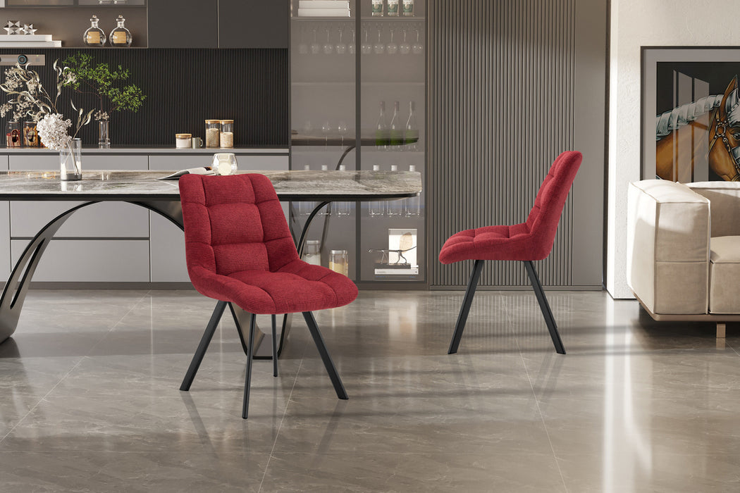 Stoel 'Lizzy' Stof Ote Share 230 Rood (2 per doos)