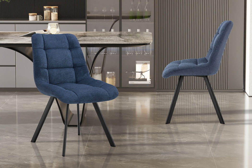 Stoel 'Lizzy' Stof Ote Share 315 Blauw (2 per doos)