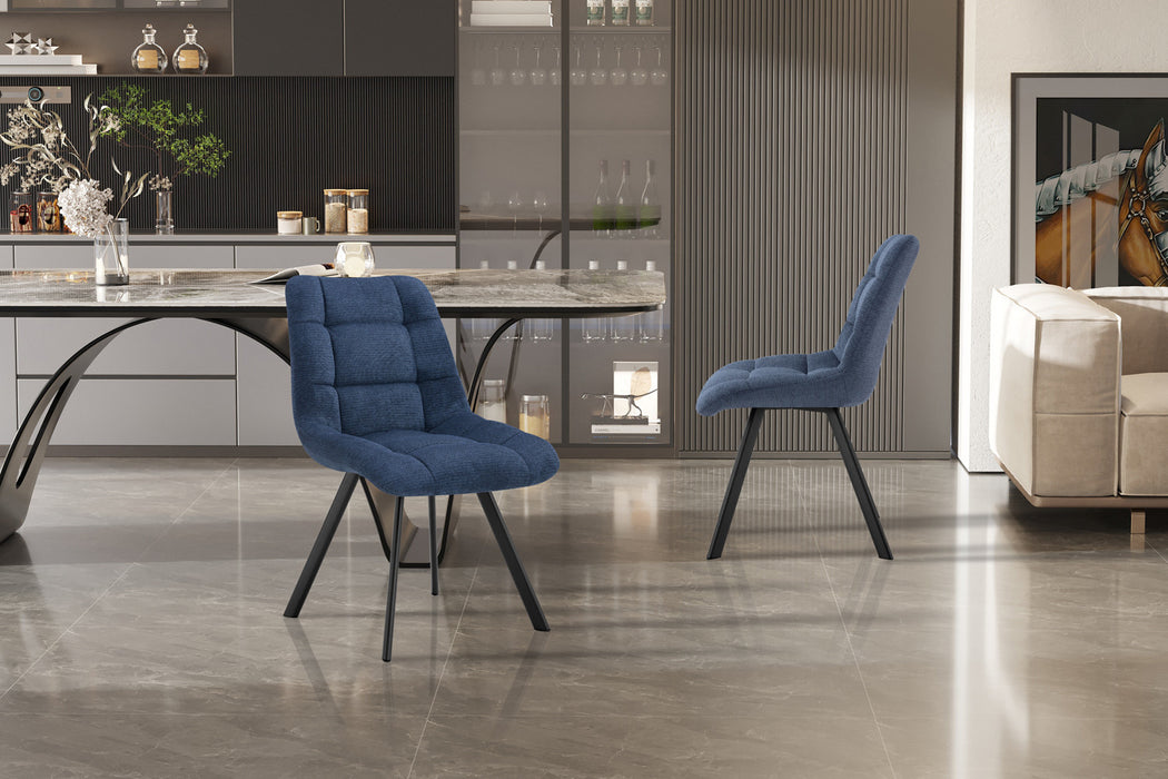 Stoel 'Lizzy' Stof Ote Share 315 Blauw (2 per doos)