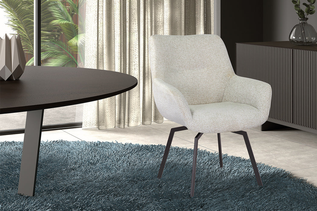 Stoel 'Modest' Draaibaar Stof Fabb Raven 22 Ecru (1 per doos)