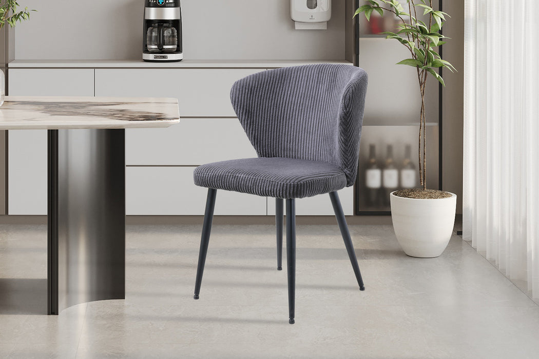 Stoel 'Tornado' Corduroy Fabb Hyper 16 Grijs (2 per doos)
