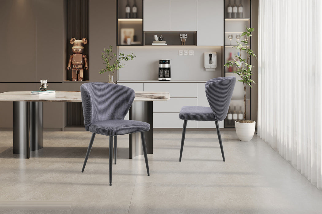 Stoel 'Tornado' Corduroy Fabb Hyper 16 Grijs (2 per doos)