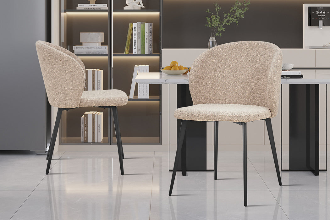 Stoel 'Toledo' Bouclé Zand (2 per doos)