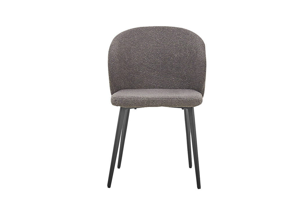 SALE - Stoel 'Toledo' Bouclé Grijs (2 per doos)