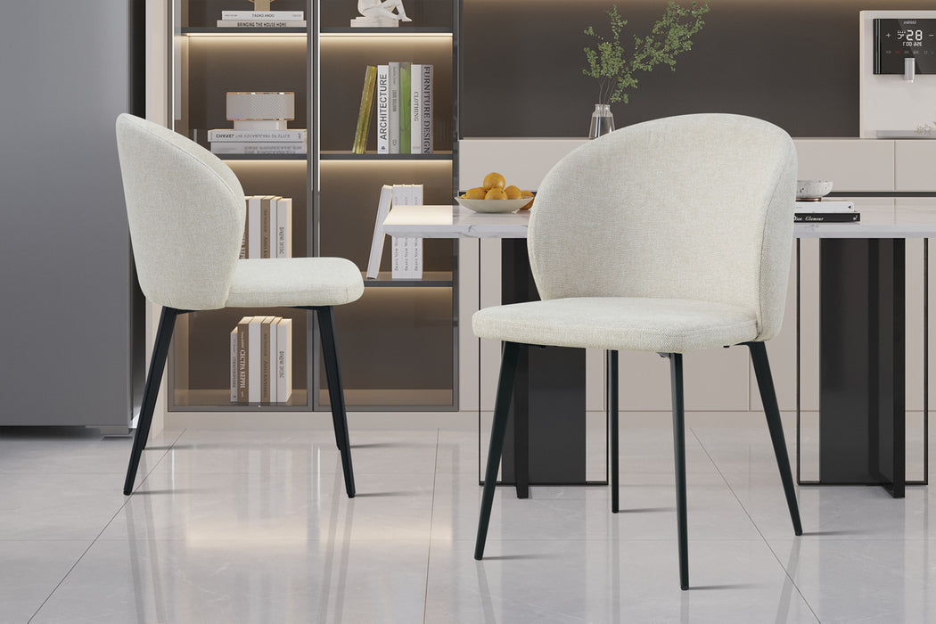 Stoel 'Toledo' Stof Beige (2 per doos)