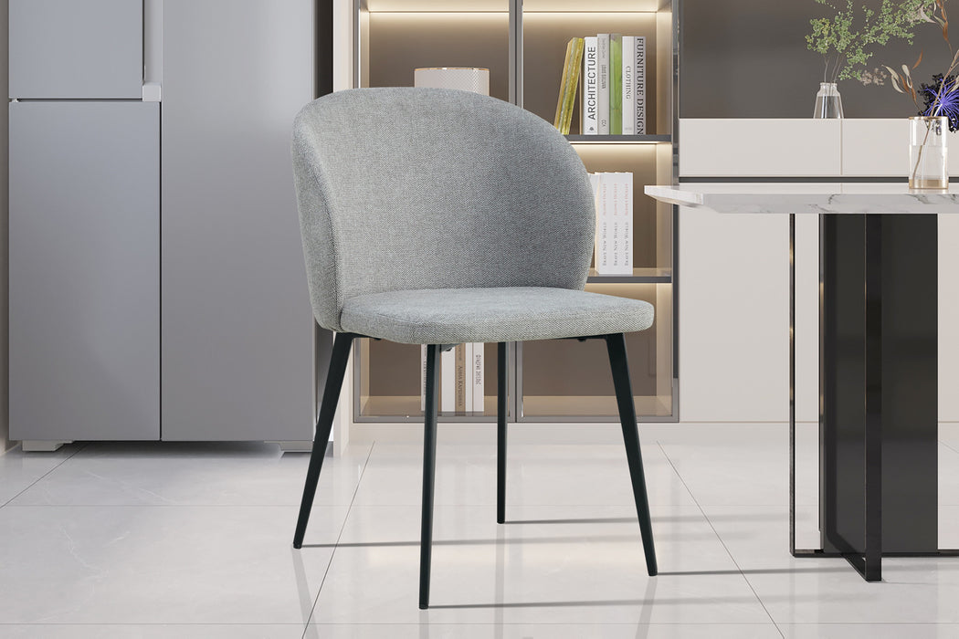 Stoel 'Toledo' Stof Lichtgrijs (2 per doos)