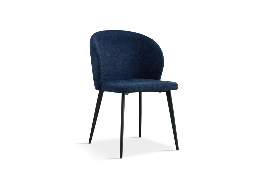 SALE - Stoel 'Toledo' Stof Blauw (2 per doos)