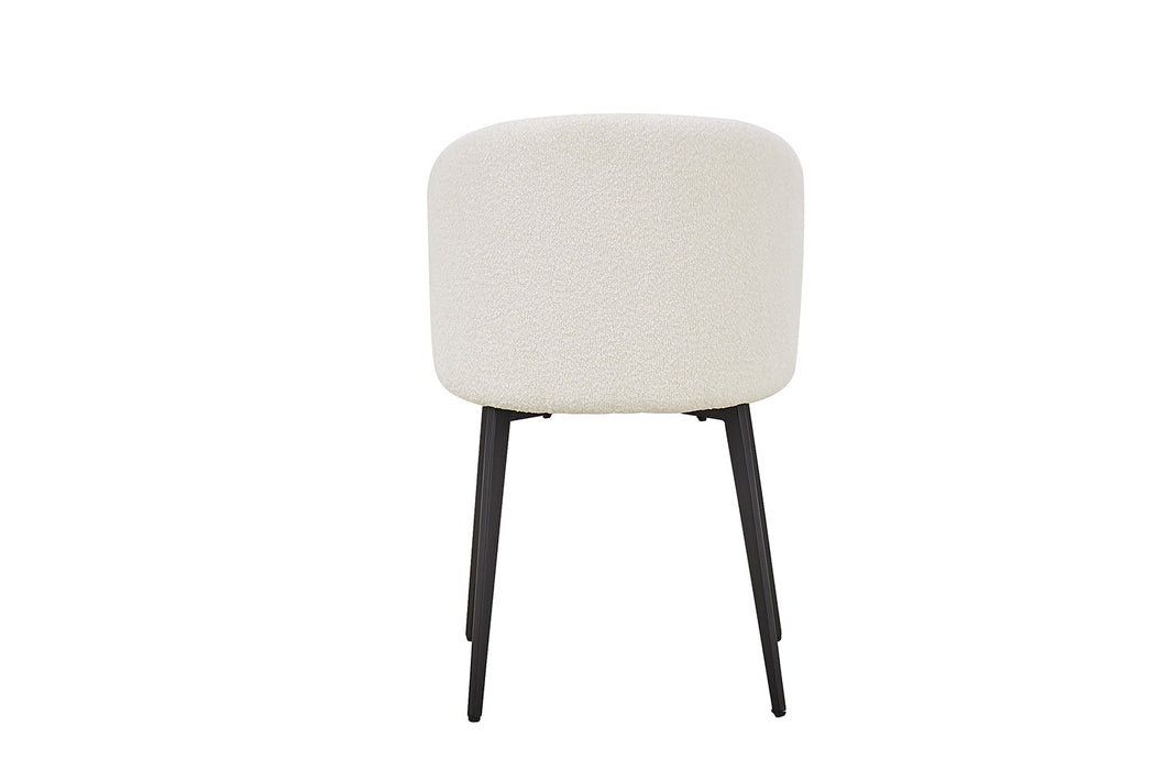 Stoel 'Toledo' Bouclé Wit (2 per doos)