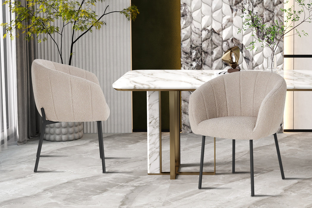 Stoel 'Sevilla' Bouclé Zand (2 per doos)