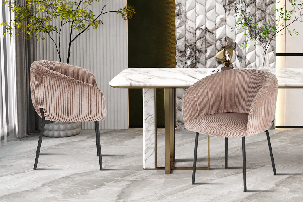 Stoel 'Sevilla' Corduroy Fabb Hyper 38 Zand (2 per doos)