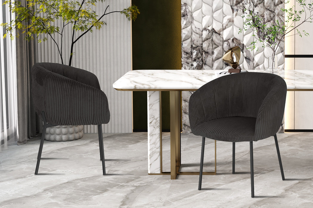 Stoel 'Sevilla' Corduroy Fabb Hyper 16 Grijs (2 per doos)