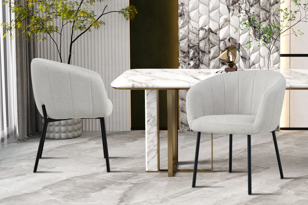 Stoel 'Sevilla' Stof Beige (2 per doos)