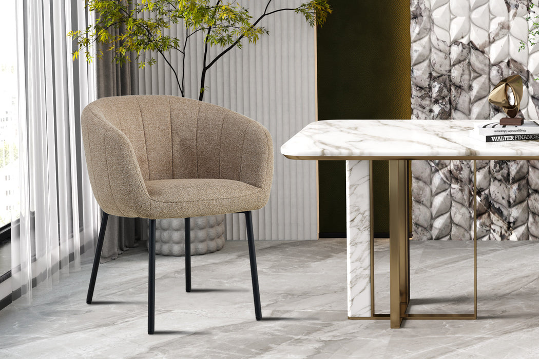 Stoel 'Sevilla' Stof Zand (2 per doos)