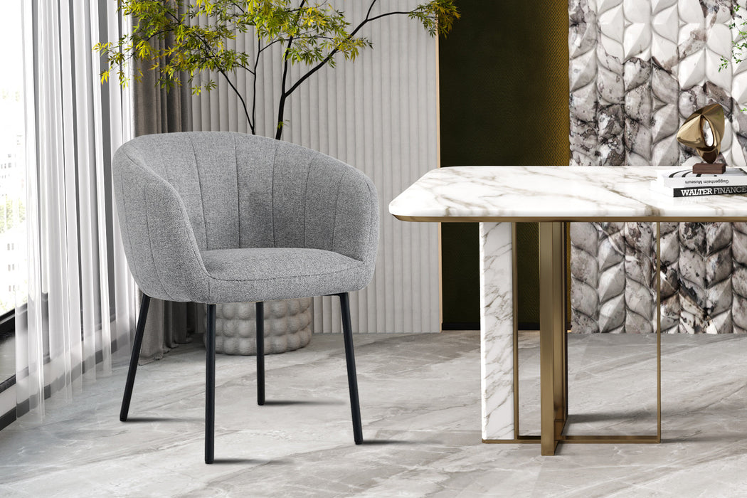 Stoel 'Sevilla' Stof Lichtgrijs (2 per doos)