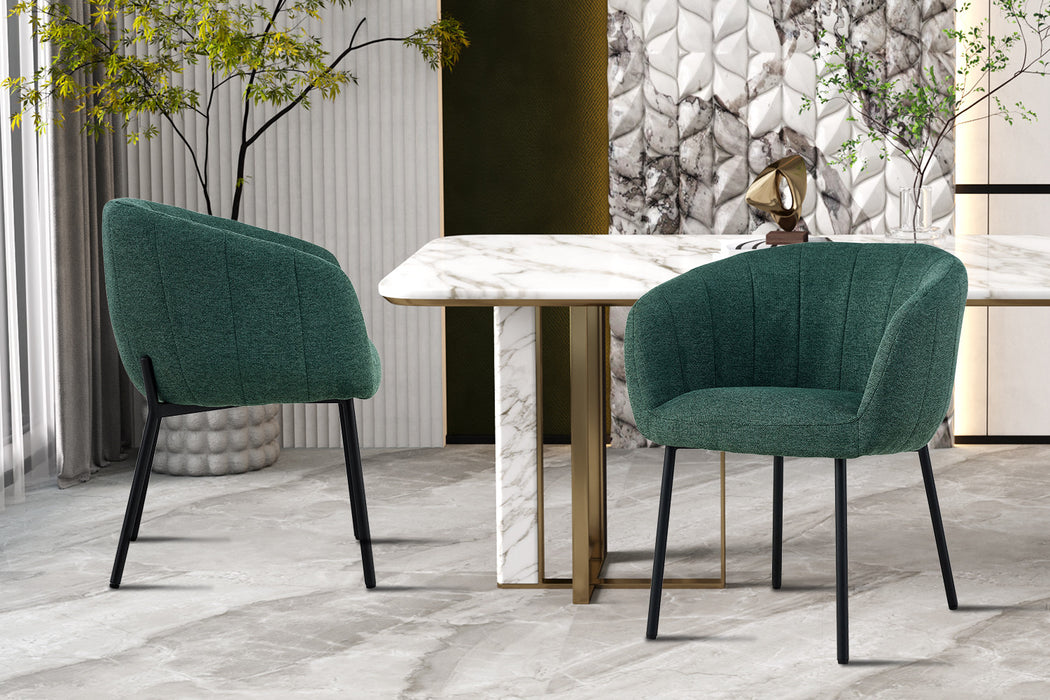 Stoel 'Sevilla' Stof Groen (2 per doos)