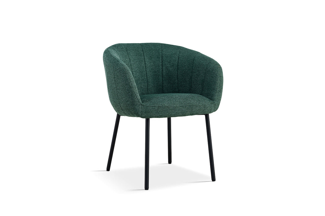 Stoel 'Sevilla' Stof Groen (2 per doos)