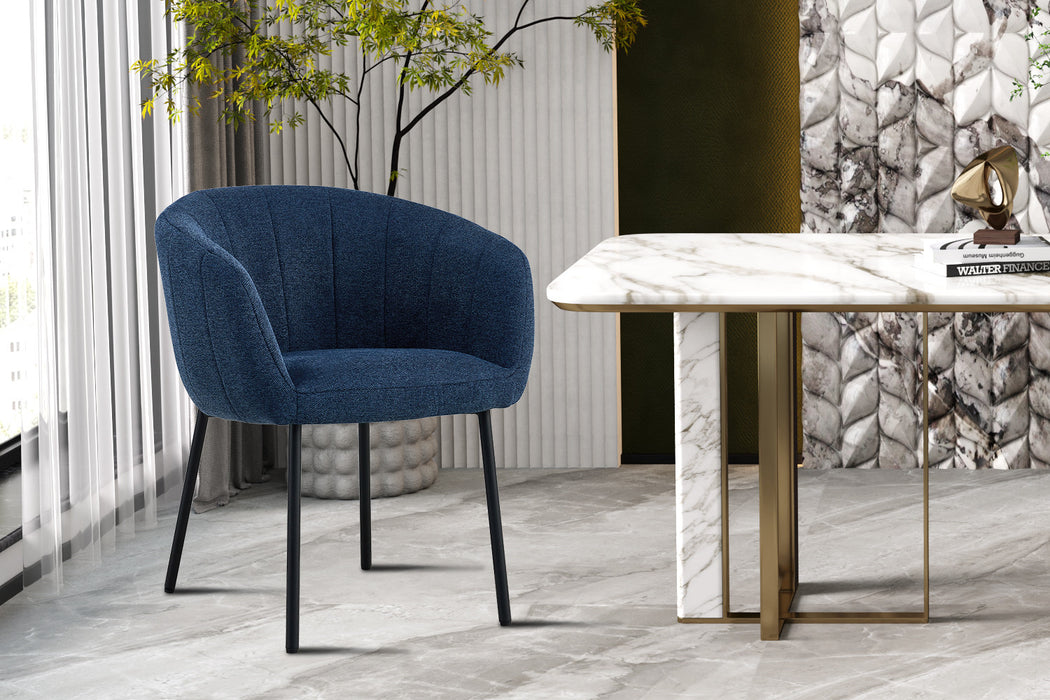 SALE - Stoel 'Sevilla' Stof Blauw (2 per doos)