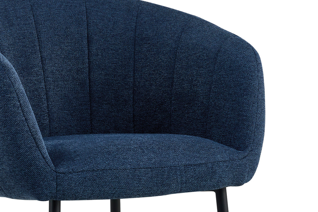 SALE - Stoel 'Sevilla' Stof Blauw (2 per doos)