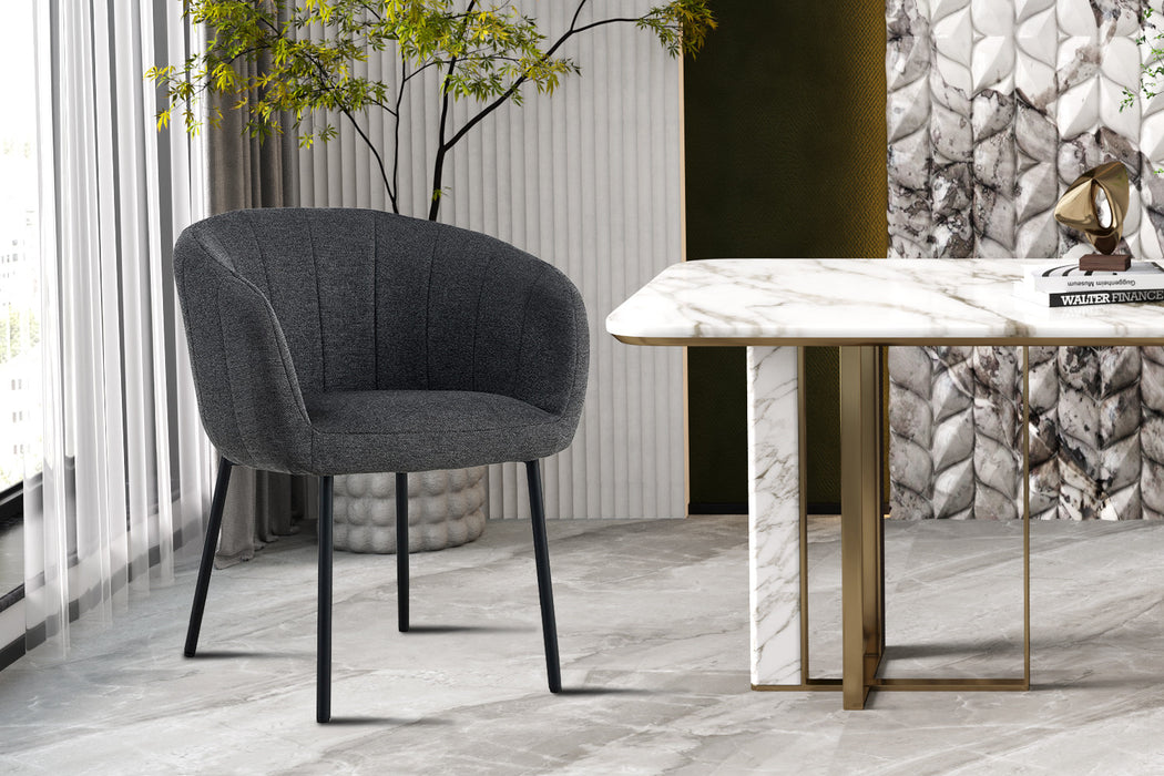 Stoel 'Sevilla' Stof Donkergrijs (2 per doos)