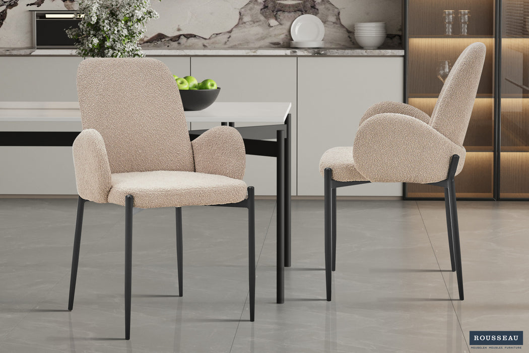 Stoel 'Bilbao' Bouclé Zand (2 per doos)