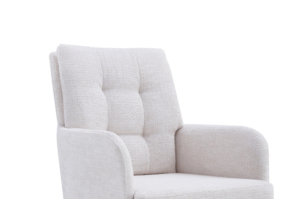 Stoel 'Granada' Draaibaar tot 0 Stof Davis Bliss 75-02 Ecru (2 per doos)