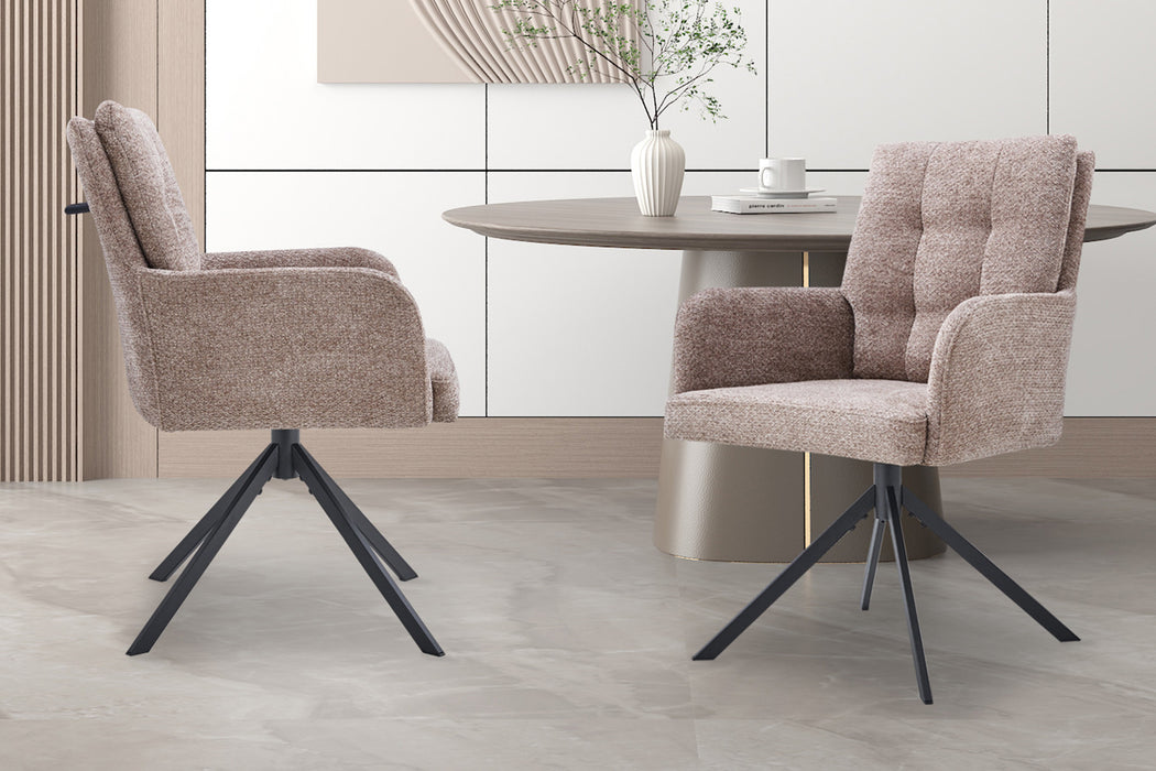 Stoel 'Granada' Draaibaar tot 0 Stof Davis Bliss 75-18 Zand (2 per doos)