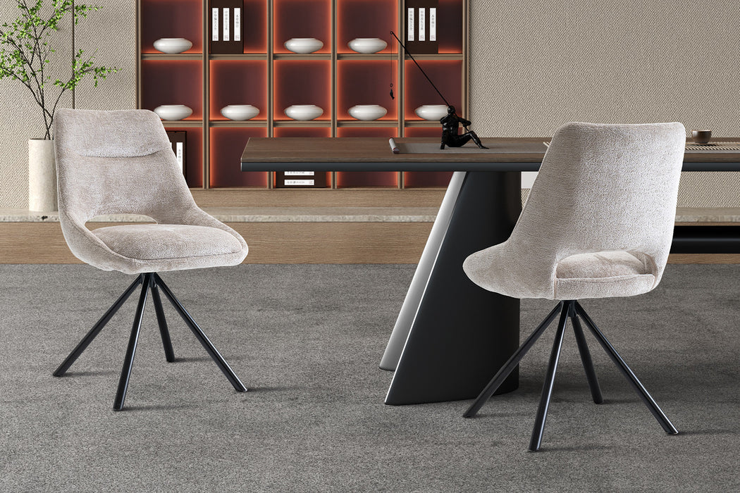 Stoel 'Dante' Stof Beige (2 per doos)