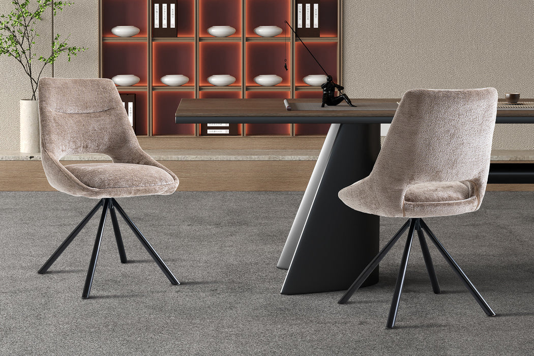 Stoel 'Dante' Stof Taupe (2 per doos)