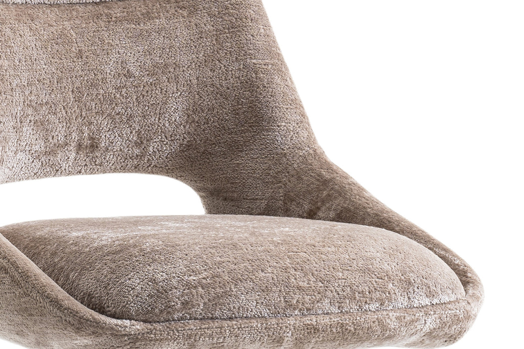 Stoel 'Dante' Stof Taupe (2 per doos)