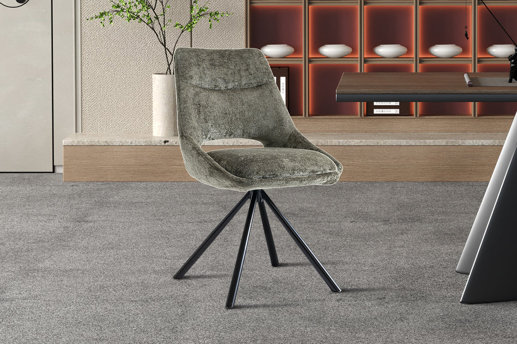 Stoel 'Dante' Stof Groen (2 per doos)