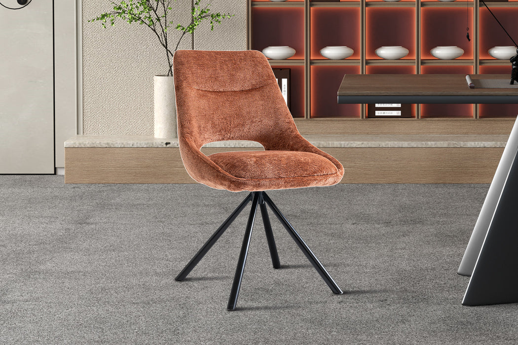Stoel 'Dante' Stof Roest (2 per doos)