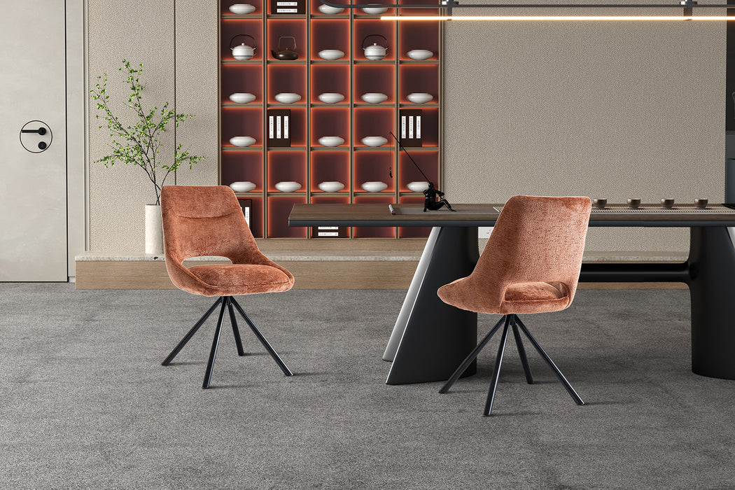 Stoel 'Dante' Stof Roest (2 per doos)