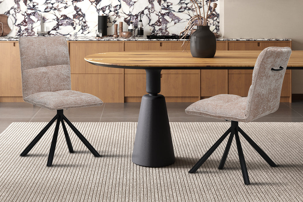 Stoel 'Jack' Draaibaar tot 0 Stof Zand (2 per doos)