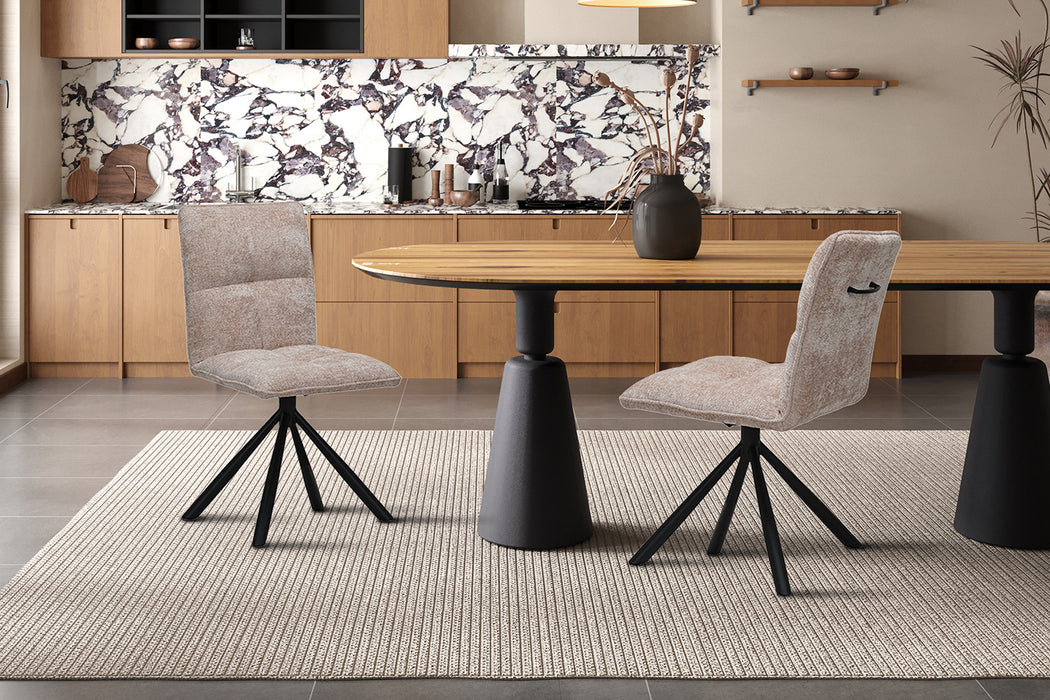 Stoel 'Jack' Draaibaar tot 0 Stof Zand (2 per doos)