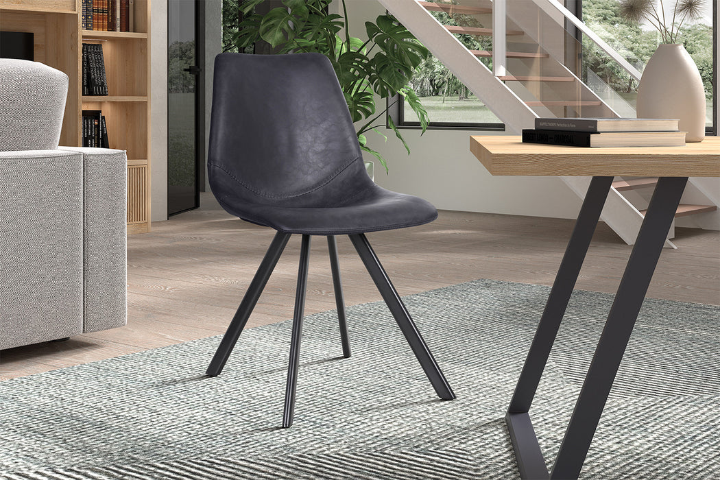 Stoel 'Emma' PU Zwart (2 per doos)