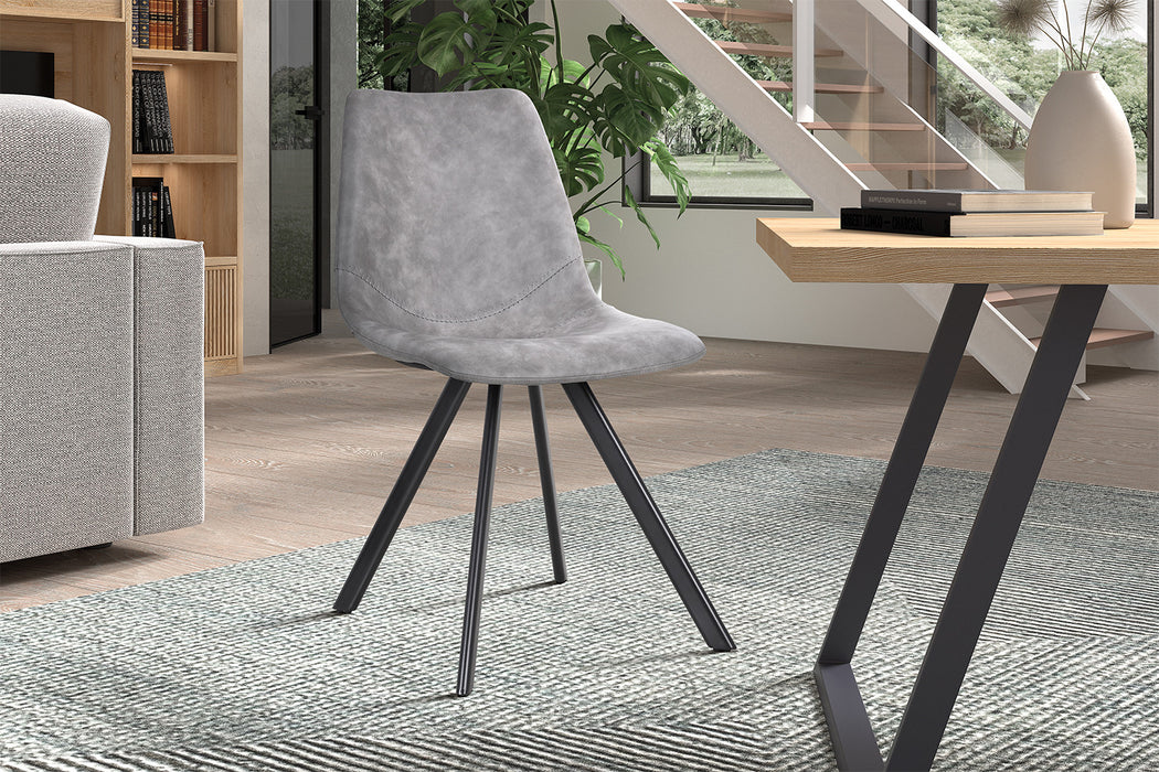 Stoel 'Emma' PU Donkergrijs (2 per doos)