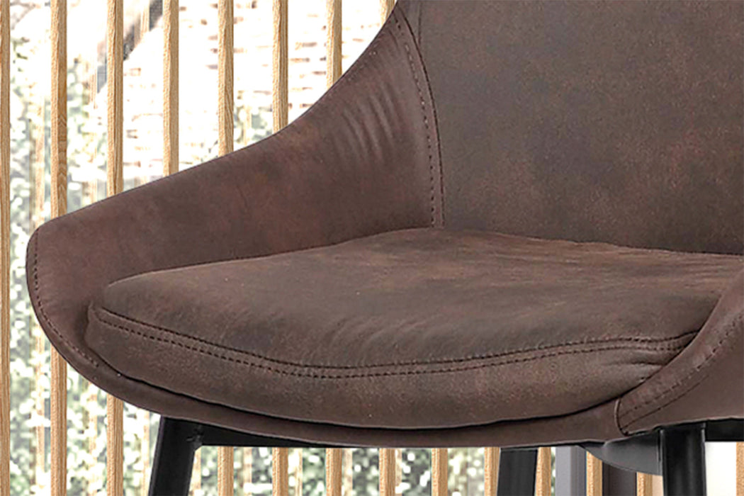 Stoel 'Mirano' Micro fiber PU Bruin (2 per doos)