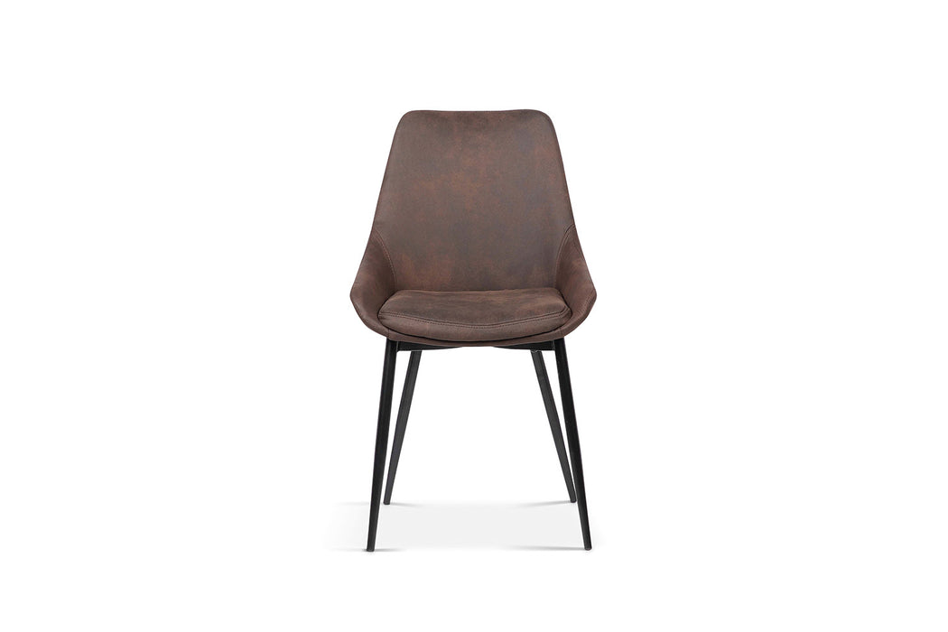 Stoel 'Mirano' Micro fiber PU Bruin (2 per doos)