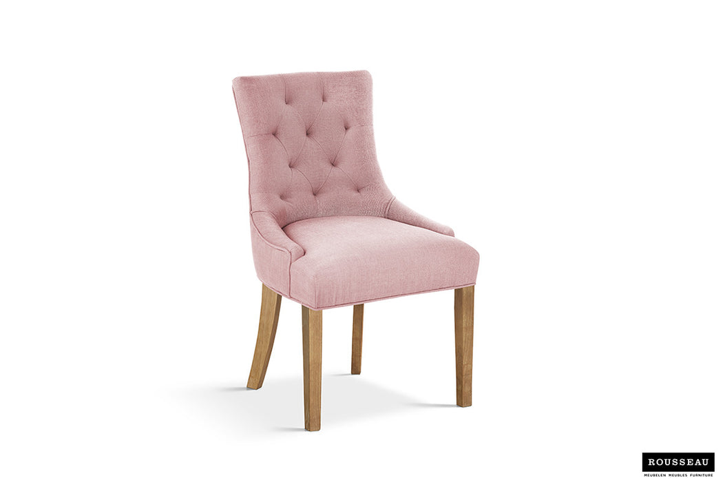 SALE - Stoel 'Fancy' Stof Roze (2 per doos)