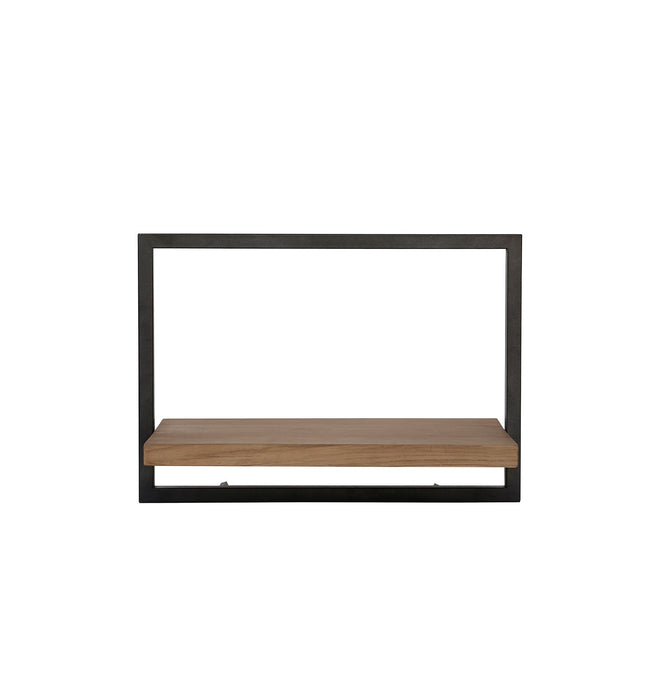 Shelfmate Type C (4) - Wandplank van Teak en Metaal