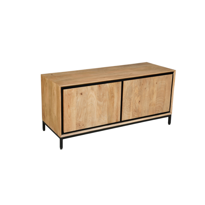 RichWood Tv-meubel - 120 cm - Mangohout & Metaal