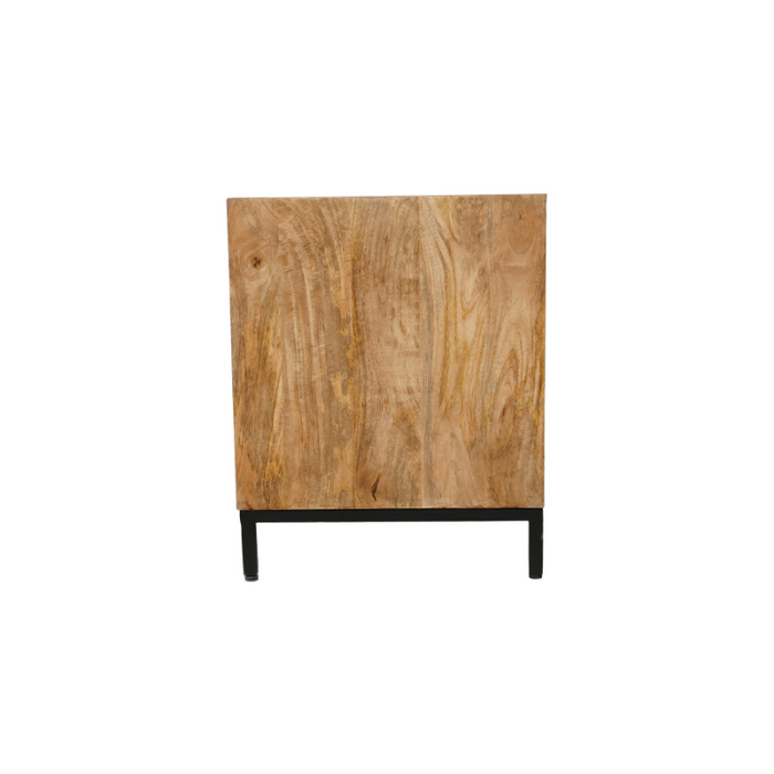 Tv-meubel RichWood - 150 cm - Mangohout & Metaal