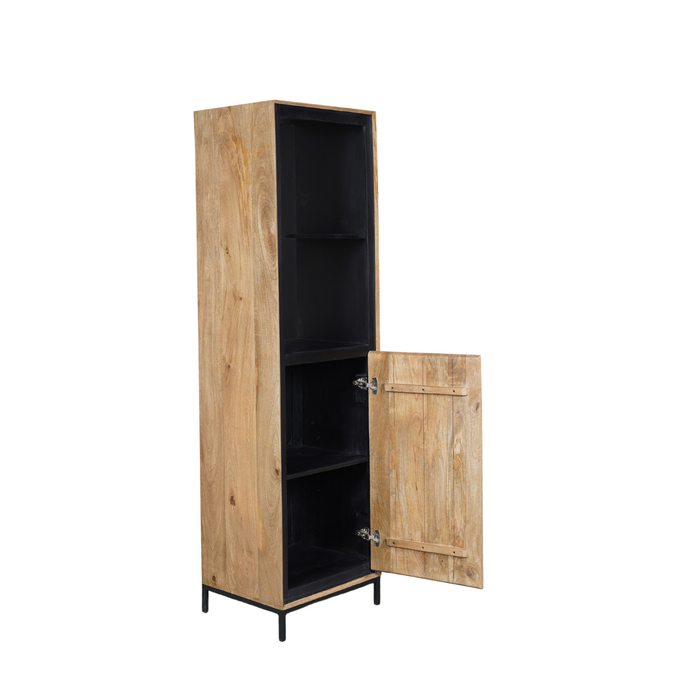 RichWood Boekenkast - 60 cm | Mangohout & Metaal