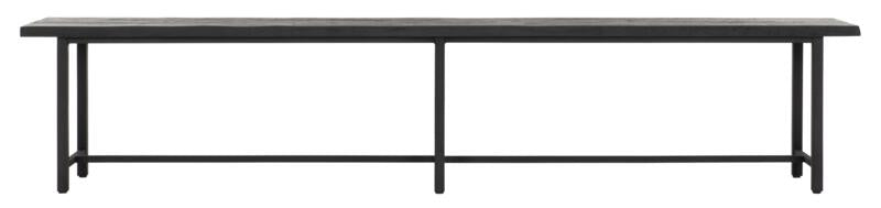 Bench Beam Zwart - Gerecycled Teakhout