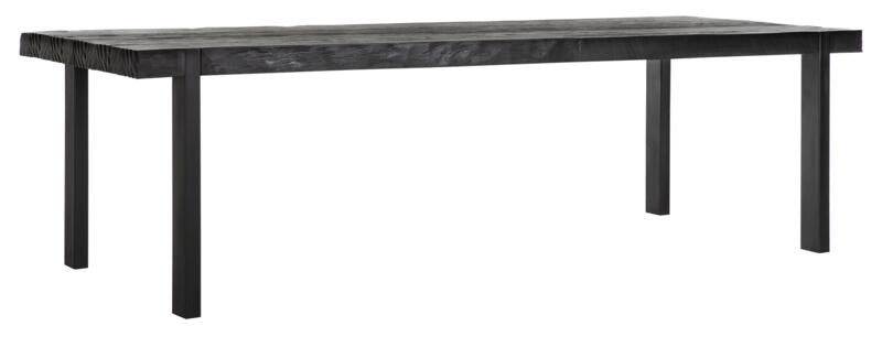 Beam Eettafel Zwart - Gerecycled Teakhout