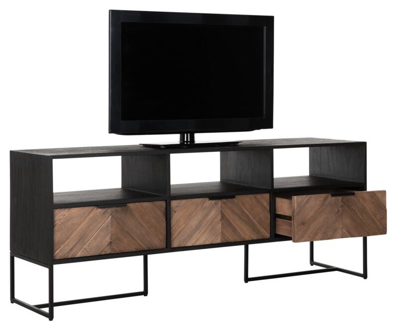 TV stand Criss Cross medium, 3 drawers, 3 open racks