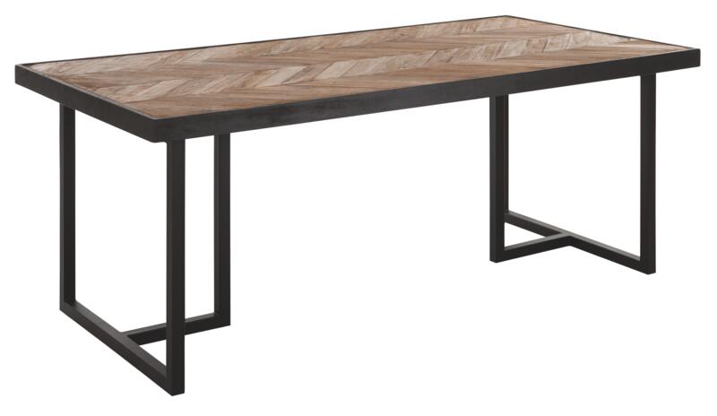 Criss Cross Eettafel - Rechthoekig - Mixed Wood