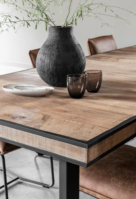 Cosmo Eettafel Rechthoekig - Gerecycled Teakhout