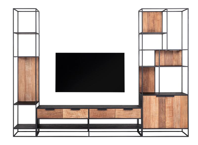 TV wall element bookrack Cosmo small, open racks
